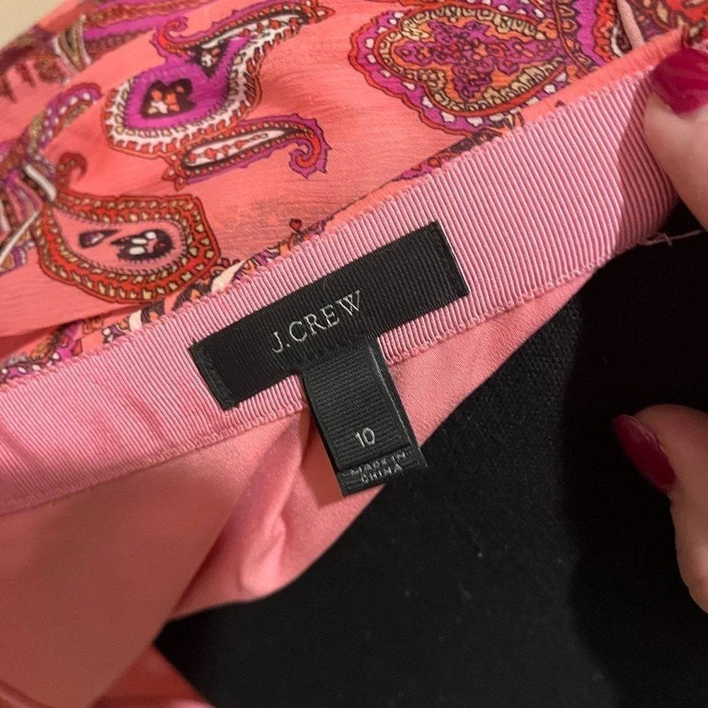 J. Crew 100% Silk Skirt, size 10
